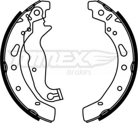 TOMEX brakes TX 22-80 - Brake Set, drum brakes www.avaruosad.ee
