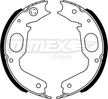 TOMEX brakes TX 22-73 - Brake Set, drum brakes www.avaruosad.ee
