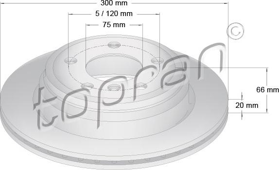 Topran 503 014 - Disque de frein www.avaruosad.ee