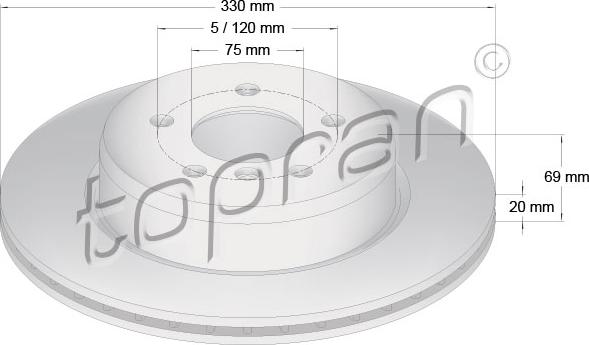 Topran 502 006 - Disque de frein www.avaruosad.ee