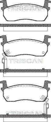 Triscan 8110 14927 - Bremžu uzliku kompl., Disku bremzes www.avaruosad.ee