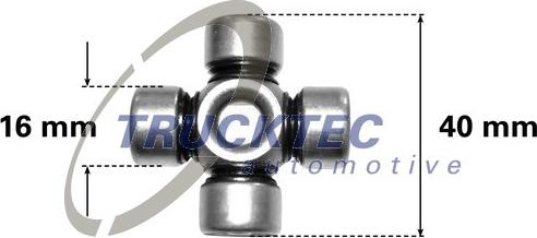 Trucktec Automotive 02.34.046 - Joint, steering column www.avaruosad.ee