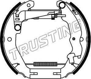 Trusting 6437 - Brake Set, drum brakes www.avaruosad.ee