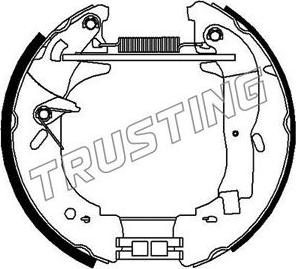 Trusting 6356 - Brake Set, drum brakes www.avaruosad.ee