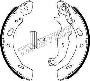 Trusting 040.162 - Brake Set, drum brakes www.avaruosad.ee