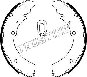 Trusting 047.374 - Brake Set, drum brakes www.avaruosad.ee