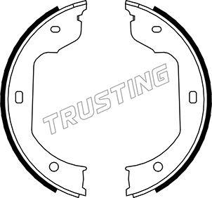 Trusting 019.029 - Brake Shoe Set, parking brake www.avaruosad.ee