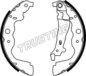 Trusting 088.240 - Brake Set, drum brakes www.avaruosad.ee