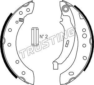 Trusting 079.195 - Brake Set, drum brakes www.avaruosad.ee