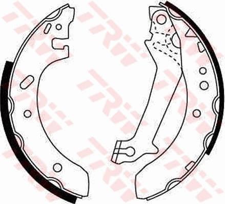 TRW GS8607 - Brake Set, drum brakes www.avaruosad.ee