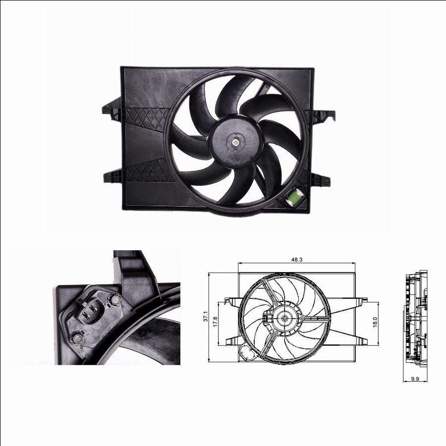 TYC 810-0025 - Ventilador, refrigeración del motor www.avaruosad.ee