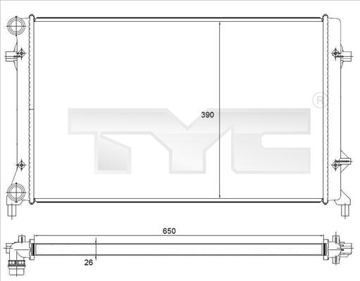 TYC 702-0023 - Kylare, motorkylning www.avaruosad.ee