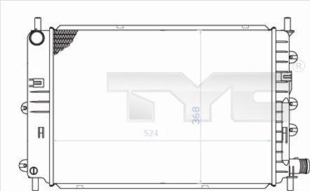 TYC 710-0034 - Radiaator,mootorijahutus www.avaruosad.ee