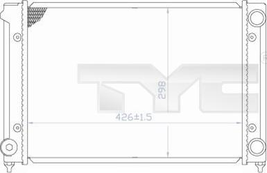 TYC 737-0018 - Radiaator,mootorijahutus www.avaruosad.ee