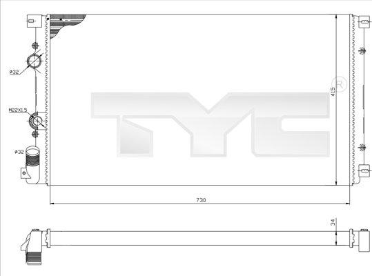 TYC 725-0030 - Kylare, motorkylning www.avaruosad.ee
