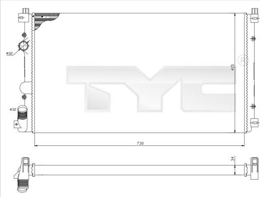 TYC 725-0029 - Kylare, motorkylning www.avaruosad.ee