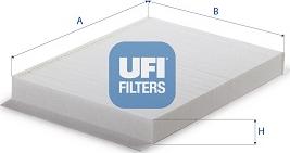 UFI 53.555.00 - Filter, interior air www.avaruosad.ee