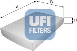 UFI 53.063.00 - Filter, kupéventilation www.avaruosad.ee