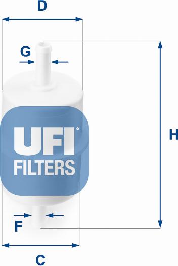 UFI 31.010.00 - Fuel filter www.avaruosad.ee
