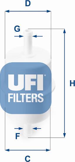 UFI 31.028.00 - Fuel filter www.avaruosad.ee