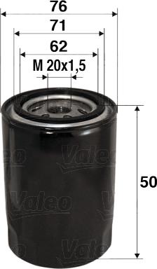 Valeo 586001 - Oil Filter www.avaruosad.ee