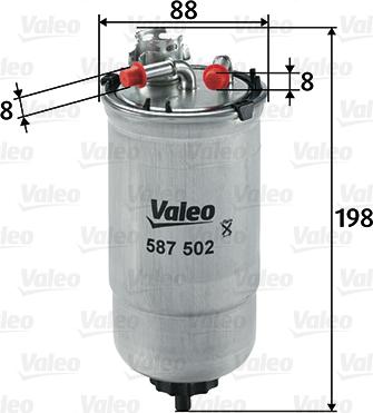 Valeo 587502 - Fuel filter www.avaruosad.ee
