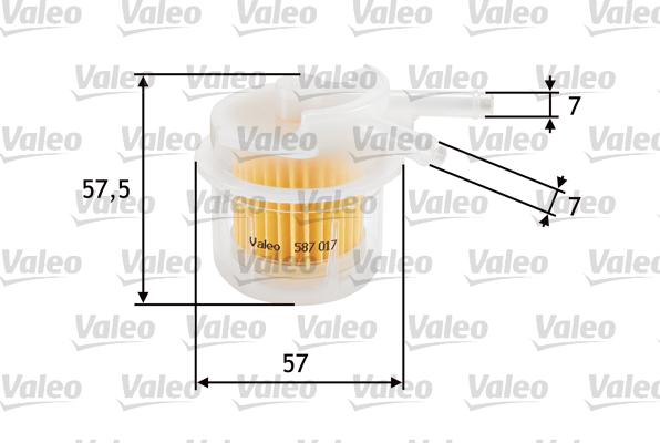 Valeo 587017 - Fuel filter www.avaruosad.ee