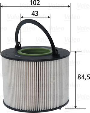 Valeo 587075 - Filtre à carburant www.avaruosad.ee
