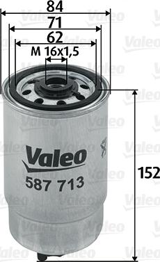 Valeo 587713 - Fuel filter www.avaruosad.ee