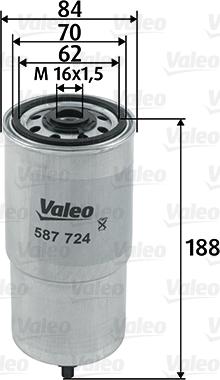 Valeo 587724 - Fuel filter www.avaruosad.ee