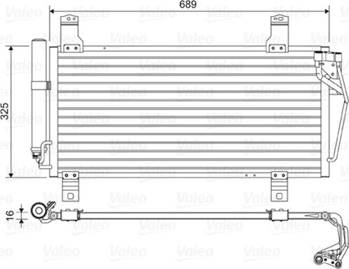 Valeo 814456 - Condenser, air conditioning www.avaruosad.ee