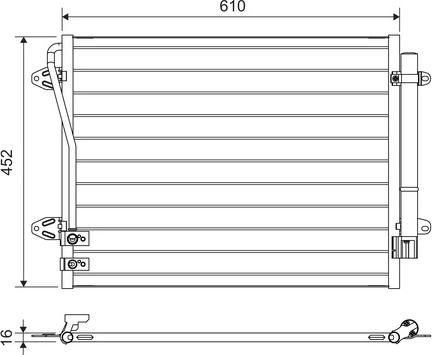 Valeo 814039 - Kondensators, Gaisa kond. sistēma www.avaruosad.ee