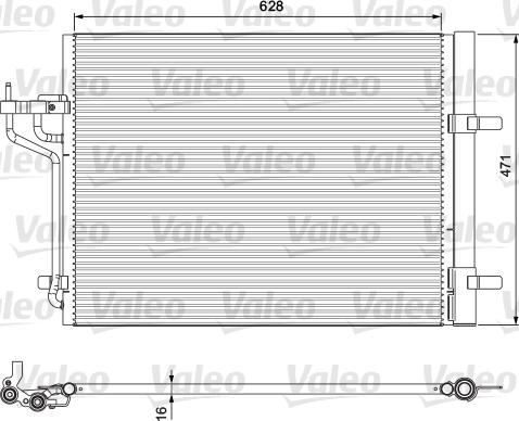 Valeo 814390 - Condenser, air conditioning www.avaruosad.ee