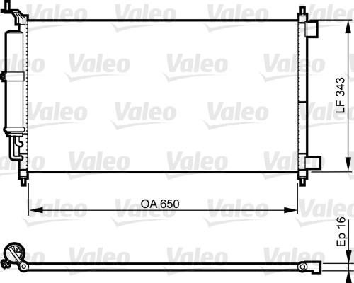 Valeo 814221 - Condenser, air conditioning www.avaruosad.ee