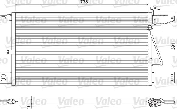 Valeo 815065 - Condenser, air conditioning www.avaruosad.ee