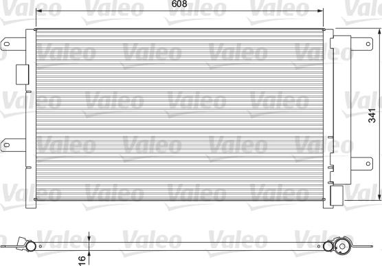 Valeo 815089 - Condenser, air conditioning www.avaruosad.ee
