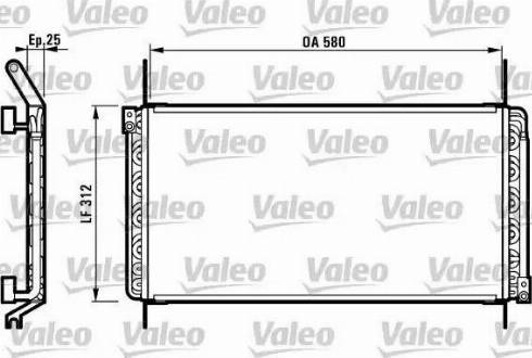 Valeo 816974 - Condenser, air conditioning www.avaruosad.ee