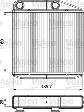 Valeo 811502 - Heat Exchanger, interior heating www.avaruosad.ee