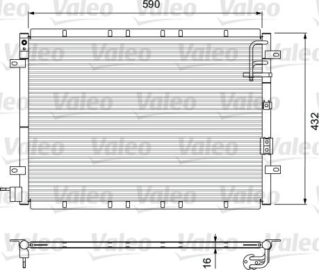 Valeo 818080 - Condenser, air conditioning www.avaruosad.ee