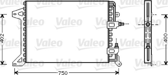 Valeo 818038 - Condenser, air conditioning www.avaruosad.ee