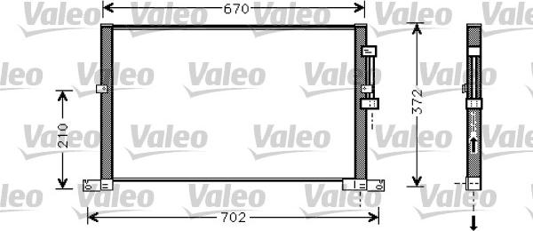 Valeo 818023 - Condenser, air conditioning www.avaruosad.ee