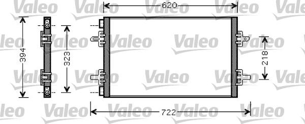 Valeo 818027 - Condenser, air conditioning www.avaruosad.ee