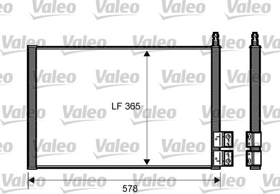 Valeo 818195 - Condenser, air conditioning www.avaruosad.ee