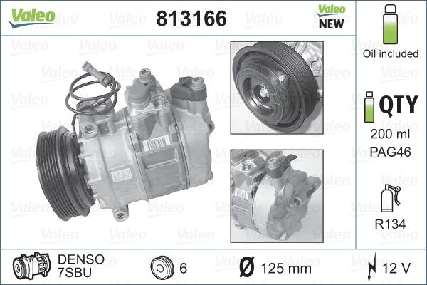 Valeo 813166 - Compressor, air conditioning www.avaruosad.ee
