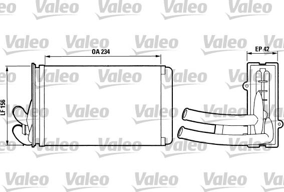 Valeo 812012 - Heat Exchanger, interior heating www.avaruosad.ee