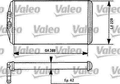 Valeo 812086 - Värmeväxlare, kupévärmare www.avaruosad.ee