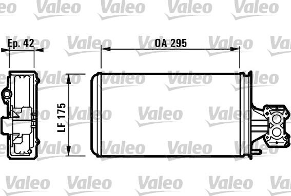 Valeo 812132 - Heat Exchanger, interior heating www.avaruosad.ee