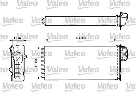 Valeo 812128 - Heat Exchanger, interior heating www.avaruosad.ee