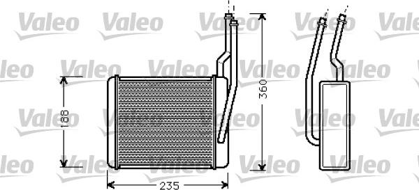 Valeo 812274 - Heat Exchanger, interior heating www.avaruosad.ee