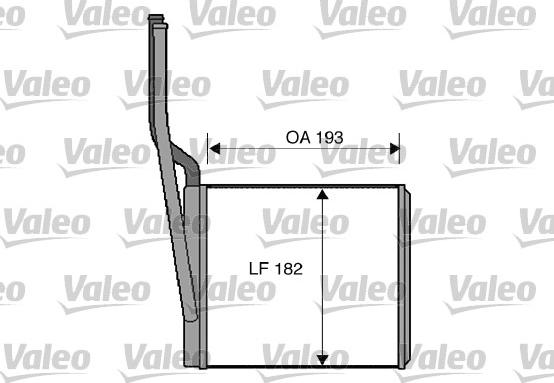 Valeo 812273 - Heat Exchanger, interior heating www.avaruosad.ee
